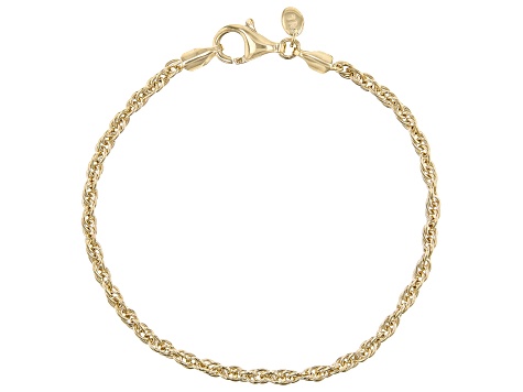 Buy 18K Solid Gold Rope Chain Bracelet Yellow 18K Rope Bracelet