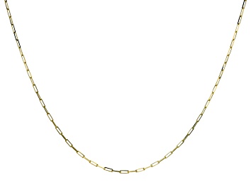 Picture of 18k Yellow Gold Over Sterling Silver Paperclip Chain