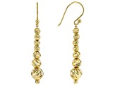 18k Yellow Gold Over Sterling Silver Station Earrings