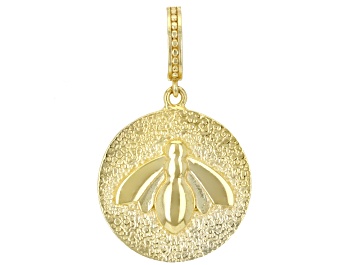 Picture of 18k Yellow Gold Over Sterling Silver Bee Enhancer Pendant