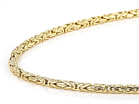 14K Gold Chain -Solid Byzantine Chain – FrostNYC