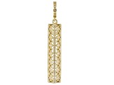 18k Yellow Gold Over Sterling Silver Enhancer Pendant