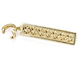 18k Yellow Gold Over Sterling Silver Enhancer Pendant