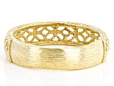 18k Yellow Gold Over Sterling Silver Filigree Band Ring