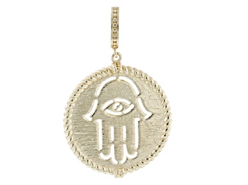 Picture of 18k Yellow Gold Over Sterling Silver Hamsa Hand Enhancer