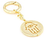 Gold Tone Hamsa Hand Key Chain
