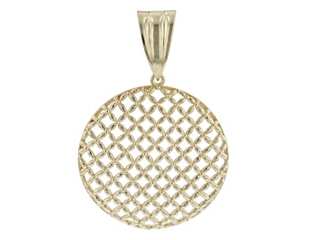 Picture of 18k Yellow Gold Over Sterling Silver Enhancer Pendant
