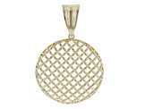 18k Yellow Gold Over Sterling Silver Enhancer Pendant