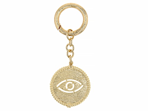 Gold-Tone Evil Eye Key Chain