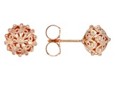 Sterling Silver, 18k Yellow Gold & Rose Gold Over Silver Set of 3 Stud Earrings