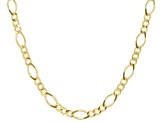 18k Yellow Gold Over Sterling Silver Figaro Chain