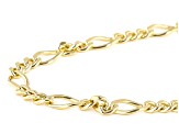 18k Yellow Gold Over Sterling Silver Figaro Chain