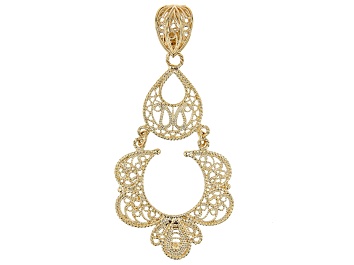 Picture of 18k Yellow Gold Over Sterling Silver Filigree Enhancer