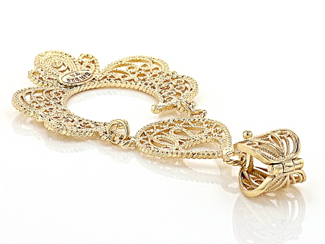 18k Yellow Gold Over Sterling Silver Filigree Enhancer