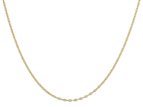 18k Yellow Gold Over Sterling Silver Mariner Chain Necklace