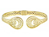 Artisan Collection of Turkey™ 18k Yellow Gold Over Sterling Silver Hinged Bracelet