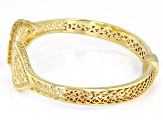 Artisan Collection of Turkey™ 18k Yellow Gold Over Sterling Silver Hinged Bracelet