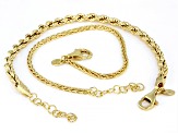 Artisan Collection of Turkey™ 18k Gold Over Sterling Silver Set of 2 Bracelets