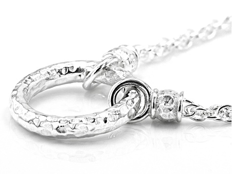 ☆送料・関税込☆THREETIMES★tht bold ring necklace★ Diamond Accent Lucky Number “777” Necklace in Sterling