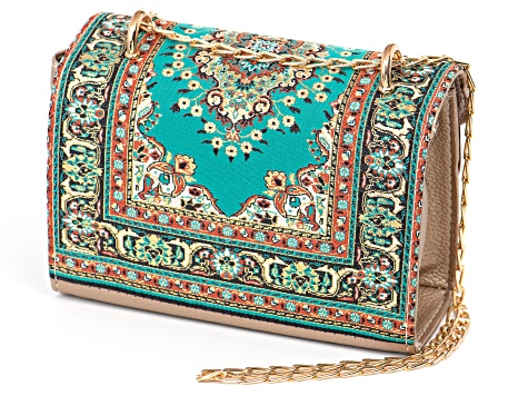 Fusiones Tapestry Coin Purse with Clasp