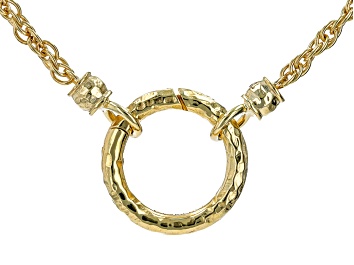 Picture of 18K Yellow Gold Over Sterling Silver Chain Necklace