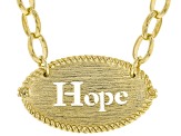 18K Yellow Gold Over Sterling Silver Hope Necklace - TRK535 | JTV.com