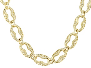 18K Yellow Gold Over Sterling Silver Turkish Mariner Chain 18" Necklace