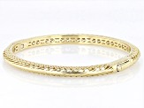 18K Yellow Gold Over Sterling Silver Filigree Bangle Bracelet