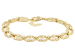 18K Yellow Gold Over Sterling Silver Mariner Bracelet, 8mm