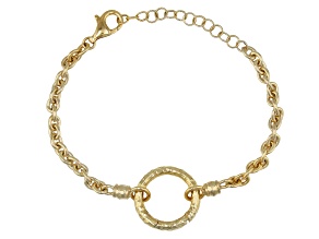 18K Gold Over Sterling Silver Bracelet