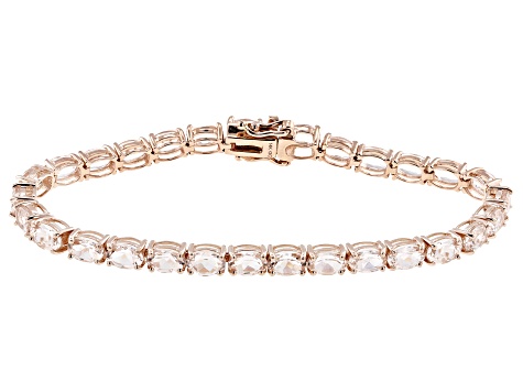 Morganite 14k Rose Gold Bracelet 11.00ctw