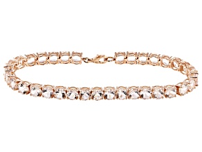Morganite 14k Rose Gold Bracelet 14.00ctw
