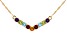 Multi-Gemstone 18k Yellow Gold Over Sterling Silver Necklace 2.27ctw