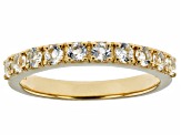 White Topaz 18K Yellow Gold Over Sterling Silver Band Ring 0.63ctw