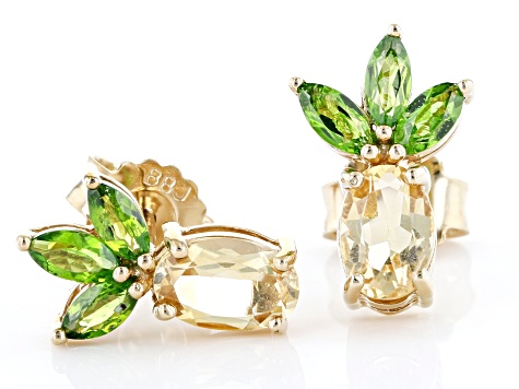 ゴールデンウィークラストSALE❕ ゴールド【 4mm×23mm 】18k Multi-Tourmaline 18K Yellow Gold Over Sterling Silver Ring
