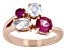 Pink Topaz 18k Rose Gold Over Sterling Silver Ring 1.99ctw