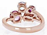 Pink Topaz 18k Rose Gold Over Sterling Silver Ring 1.99ctw