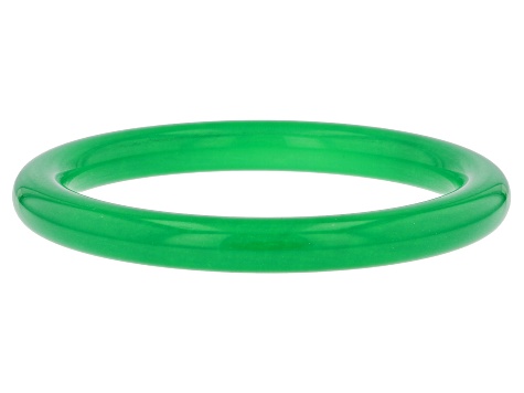 Green Quartzite Bangle Bracelet