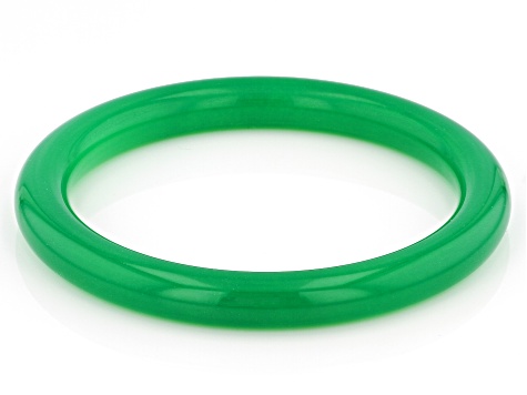 Green Quartzite Bangle Bracelet