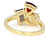 Red Garnet 18k Yellow Gold Over Sterling Silver Ring 2.36ctw