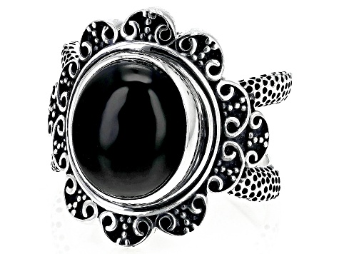 Black Onyx Sterling Silver Ring