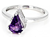 Amethyst Sterling Silver Ring 1.24ctw