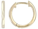 Black Spinel Moon And Solid 18k Yellow Gold Over Sterling Silver Hoop Earring Set 0.07ctw