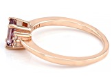 Pink Color Shift Garnet 18k Rose Gold Over Sterling Silver Ring 0.68ctw