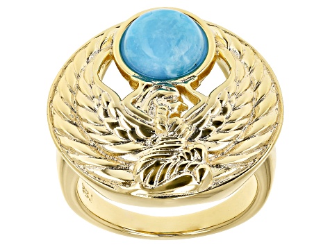 Disney Ring - Birthstone Star and Mickey Mouse - Gold - December - (Blue - Topaz - Turquoise - Zircon)