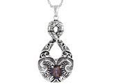 Hawaiian Skies™ Quartz Rhodium Over Sterling Silver Pendant With 18" Chain 1.35ctw