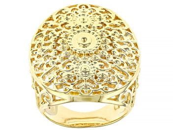 Picture of Global Destinations™ 18K Yellow Gold Over Sterling Silver Ring