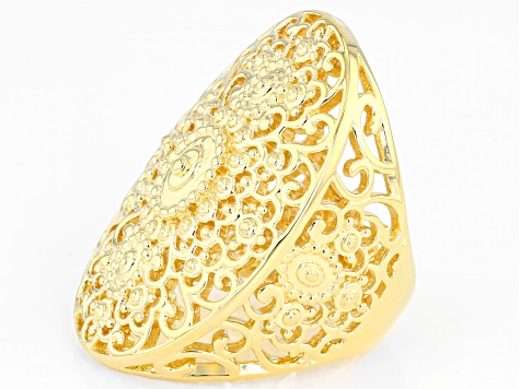 Global Destinations™ 18K Yellow Gold Over Sterling Silver Ring