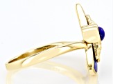 Lapis Lazuli 18k Yellow Gold Over Sterling Silver Ring