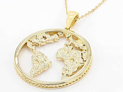 Gold Travel Necklace Passport Necklace 18K Gold Filled 